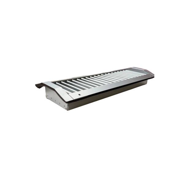 Lüftungsgitter zweireihig 825 x125mm für Rohreinbau Wickelfalzrohr DN 160-900 SGR