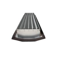 Lüftungsgitter zweireihig 825 x125mm für Rohreinbau Wickelfalzrohr DN 160-900 SGR