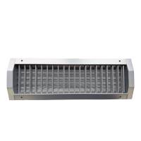 Lüftungsgitter zweireihig 825 x125mm für Rohreinbau Wickelfalzrohr DN 160-900 SGR