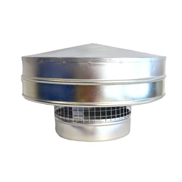 Dachhaube mit Drahtgitter verzinkt NW 450