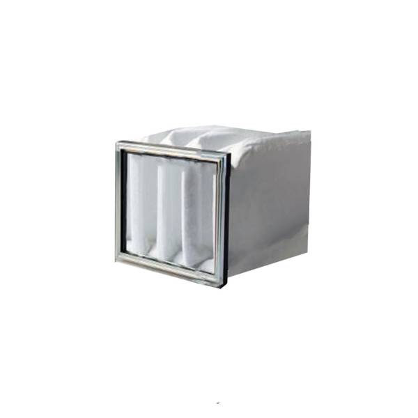 1/4 Taschenfilter Güteklasse F9  Maße: 287 x 287 x 600 mm