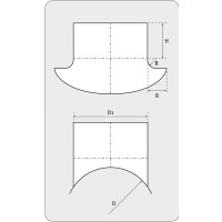 Sattelst&uuml;ck 90&deg; aus verzinktem Stahlblech, mit Dichtung, &Oslash; 100 auf 160 mm, f&uuml;r L&uuml;ftungsrohr