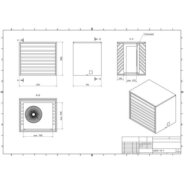 SDG10 VS-1 1080 x 1510 x 910mm